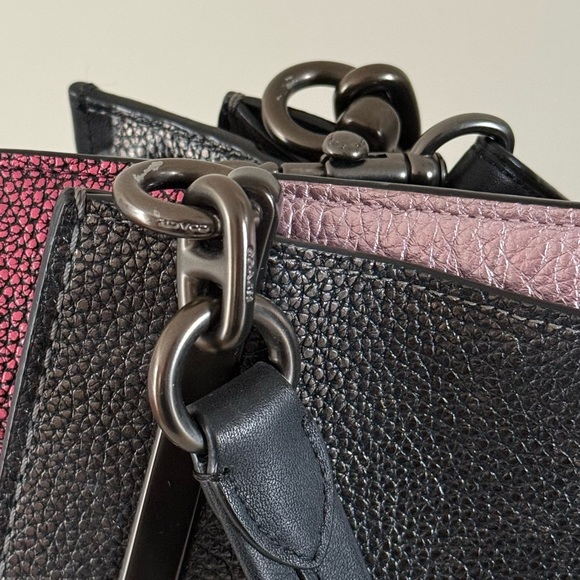 Coach Dreamer 36 in Metallic Colorblock Pebbled Leather - Picture 13 of 16